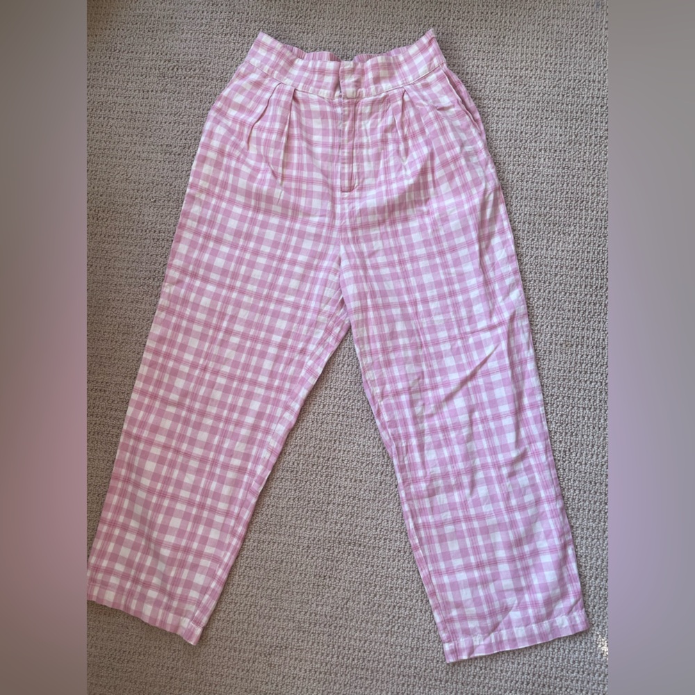 Urban Outfitters Pink Checkered Pants